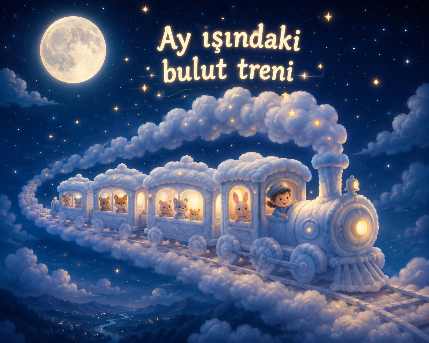 🌙 Ay Işığındaki Bulut Treni
